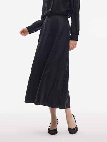 19MM Xiang Yun Silk Women Elastic Waist Skirt