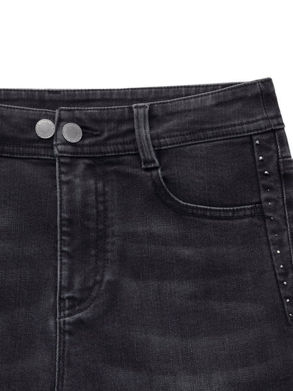 Four-Way Stretch Women Micro-Flared Jeans