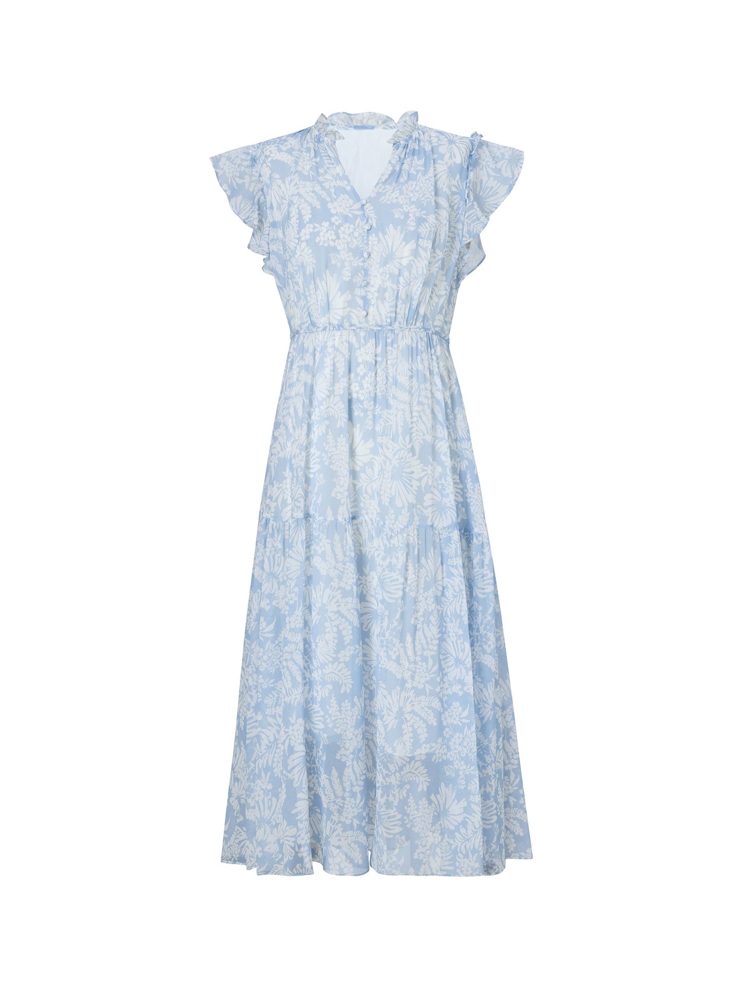 10MM Mulberry Silk Floral Print Women Maxi Dress