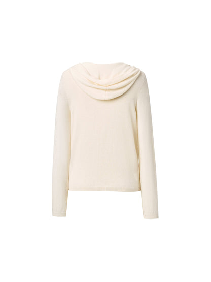 [Preview] 100% Cashmere Seamless Women Knit Hoodie