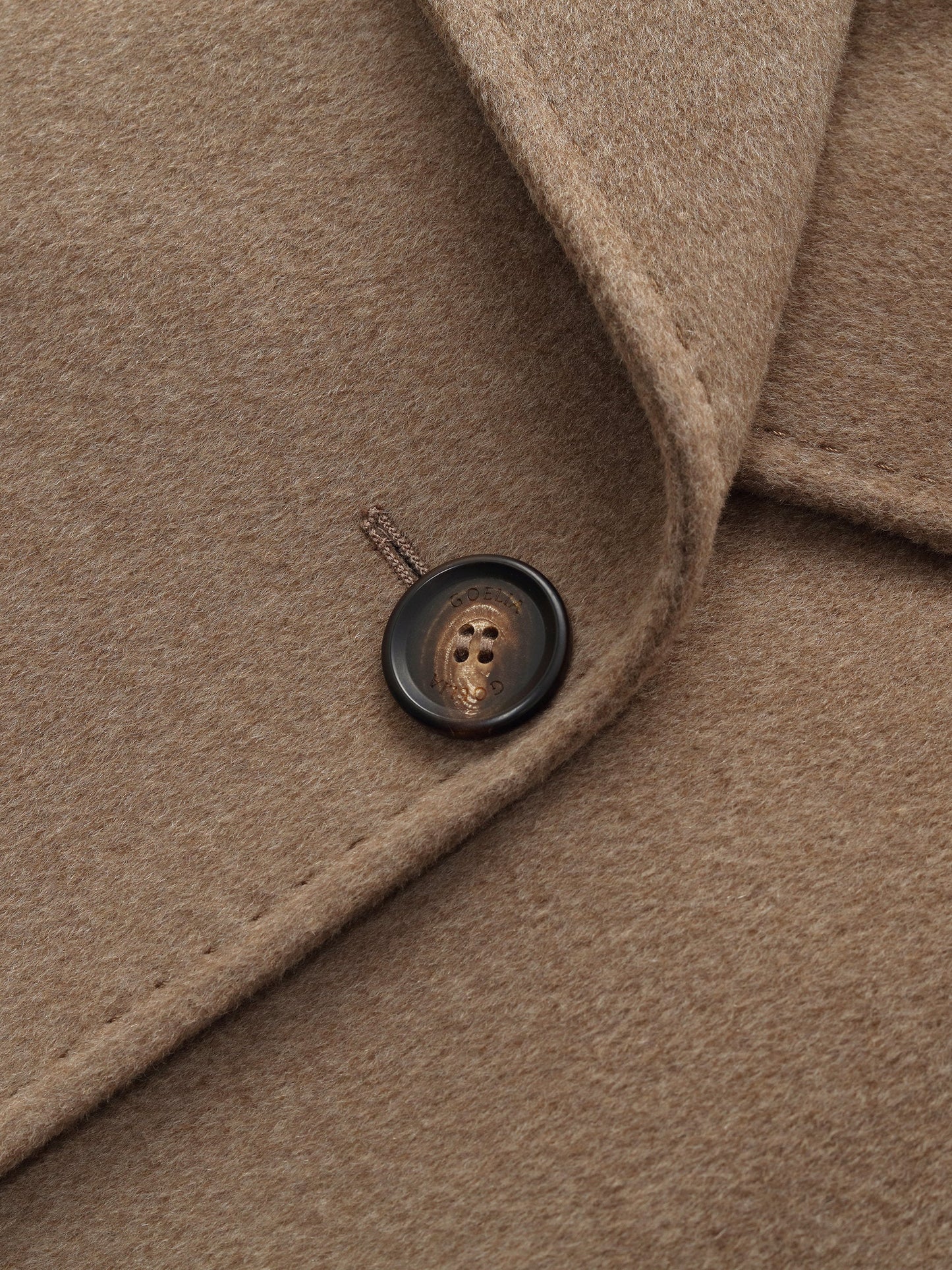 Cashmere Wool Blend Double-Faced Unisex Wrap Overcoat