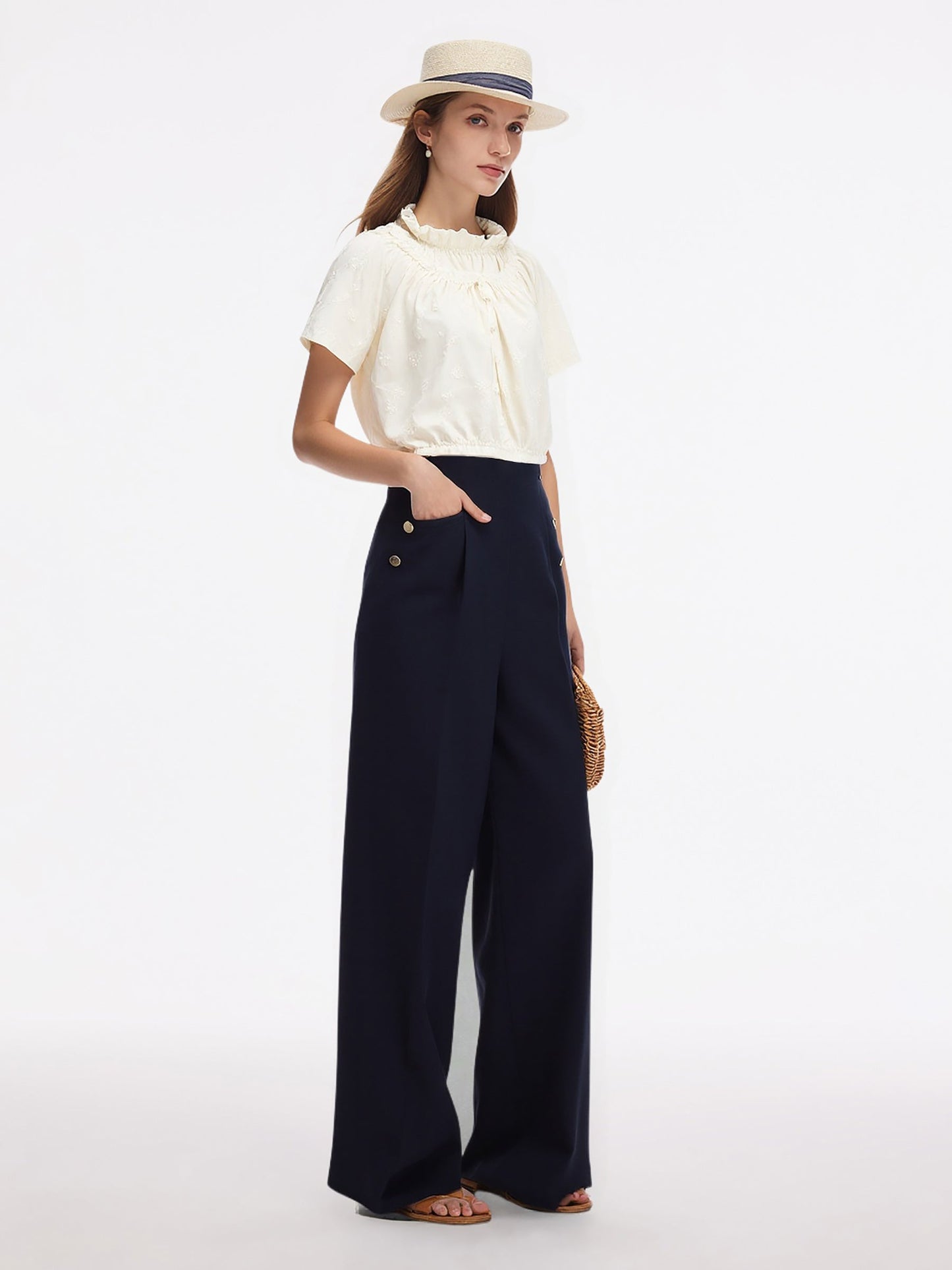 Four-Way Stretch Women High Waisted Pants