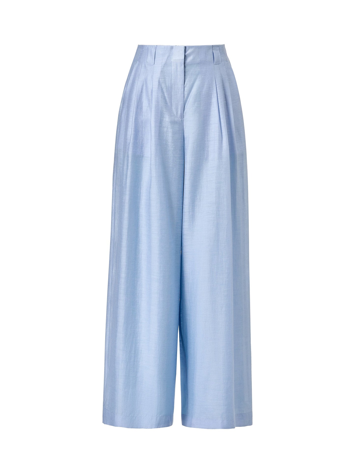 Tencel Acetate Linen Blend Women Straight Leg Pants