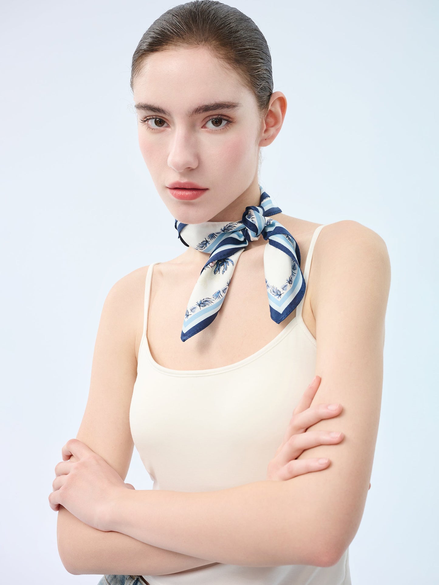 14MM Mulberry Silk Floral Print Women Scarf