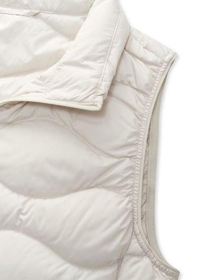 Lightweight Packable Zip-Up Women Goose Down Vest