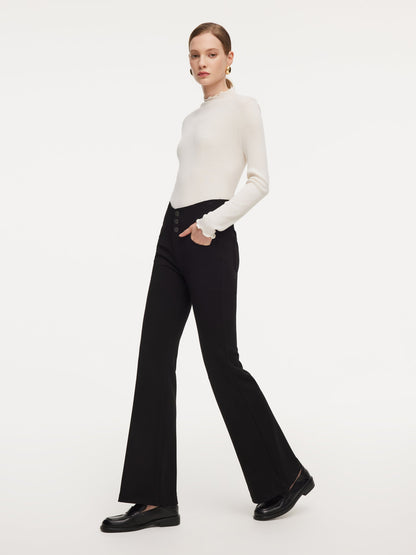High-Waisted Women Micro-Flared Jeans