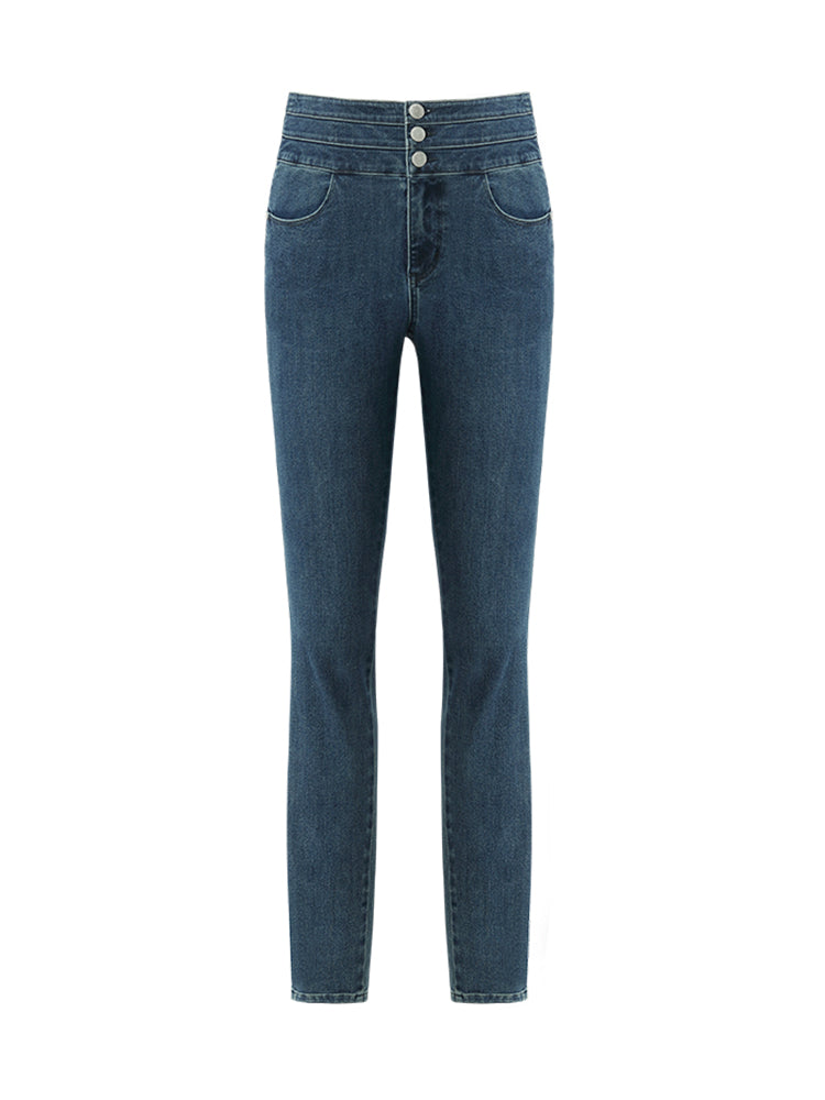 Denim Sheath High-Waisted Women Jeans