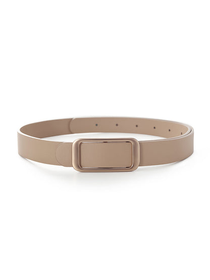 Light Camel Women Leather Belt