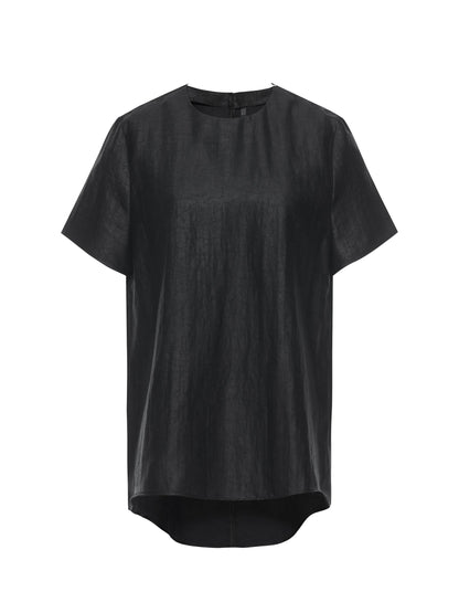 Xiang Yun Silk Short Sleeve Woven T-shirt