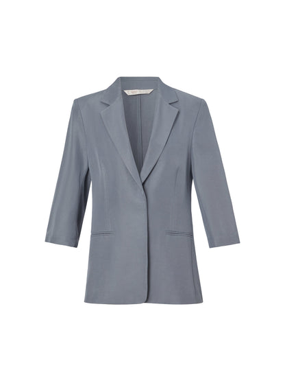 Acetate Tencel Linen Blend Women Blazer