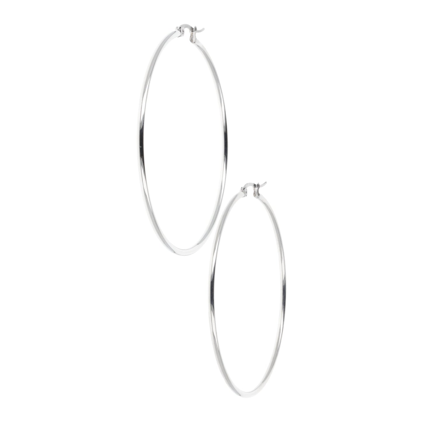 60mm Stainless Steel Hoop Earrings