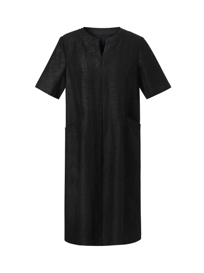 18MM Xiang Yun Silk Pockets Women Loose Fit Midi Dress