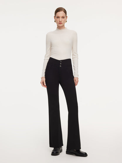 High-Waisted Women Micro-Flared Jeans