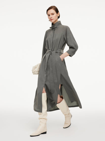 [Preview] Triacetate Blend Women Trench Coat