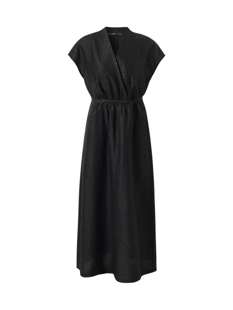 18MM Xiang Yun Silk Adjustable Waist Women Midi Dress