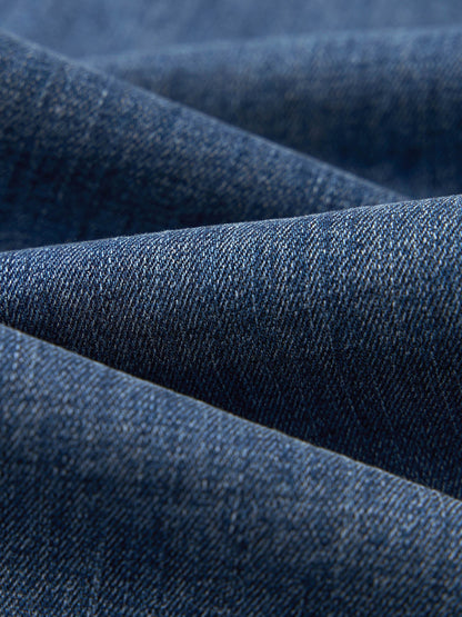Denim Micro-Flared Women Ankle-Length Jeans