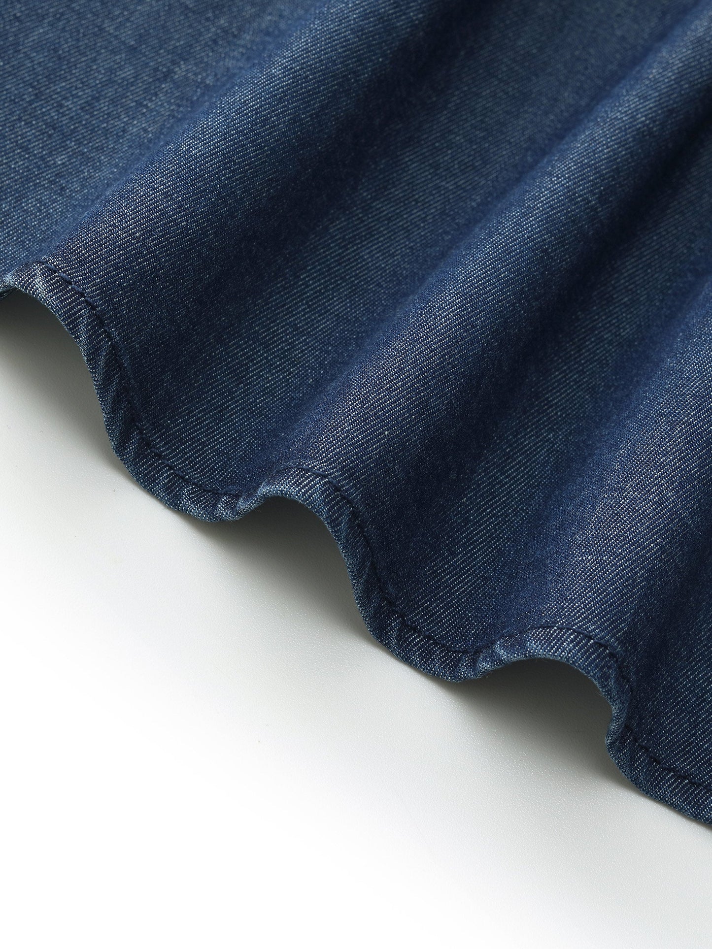 Denim Stretch Women Ruffle Mini Skirt