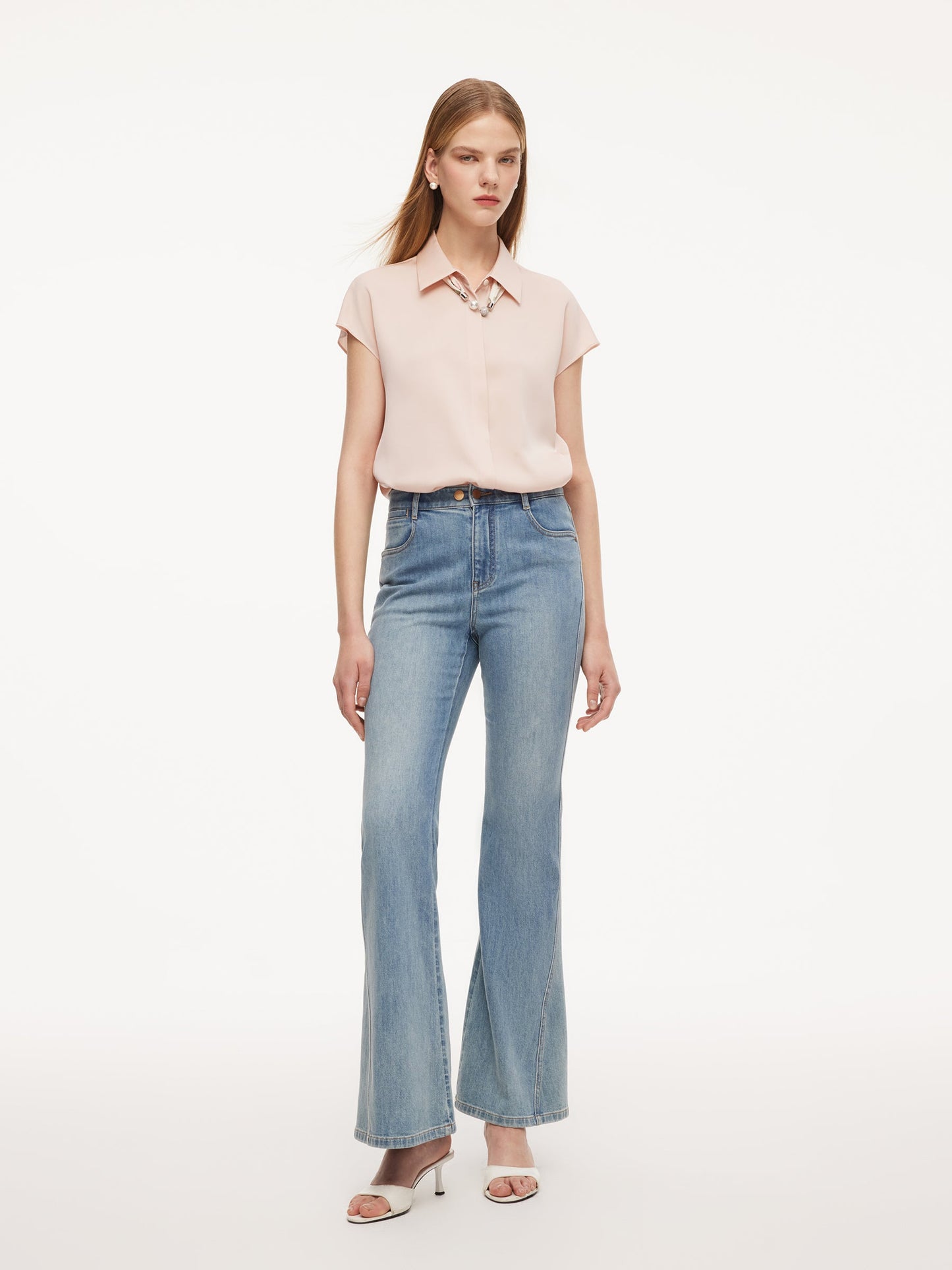 22MM Mulberry Silk Women Shirt With Silk Scarf