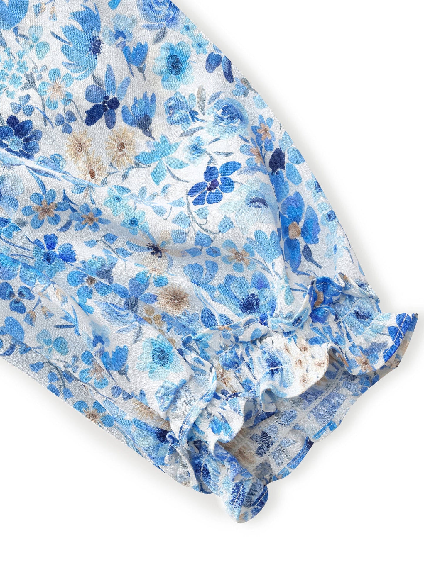19MM Mulberry Silk Floral Print Ruffle Collar Maxi Dress