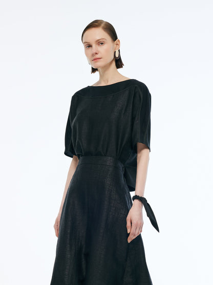 18MM Xiang Yun Silk Patchwork Women Top