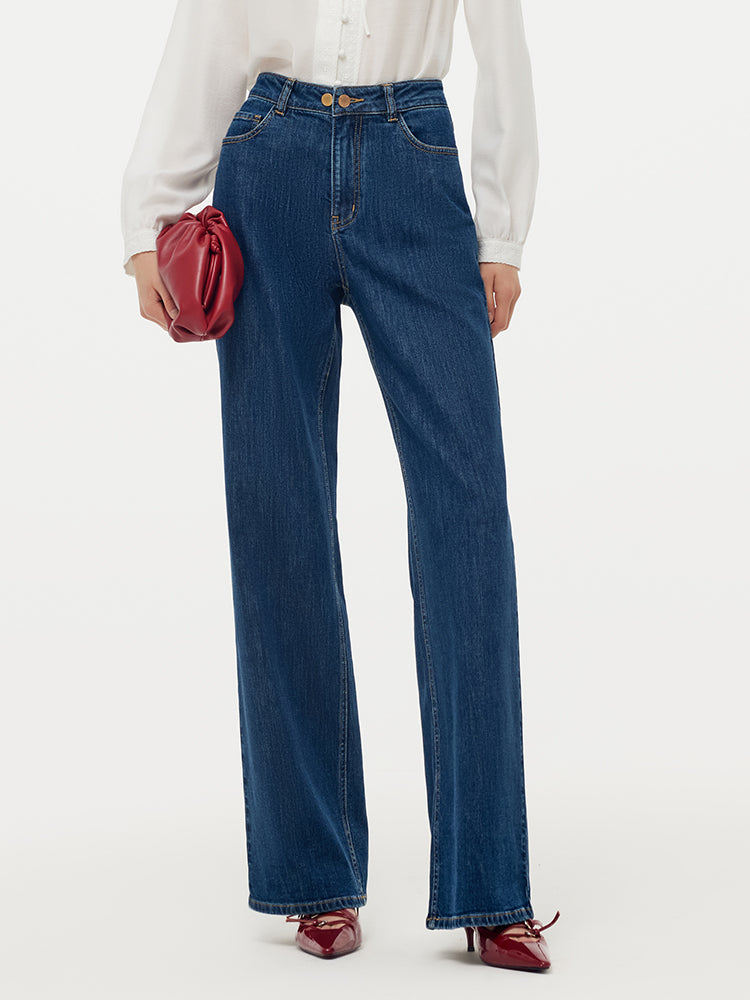 Denim Adjustable Waist Women Jeans
