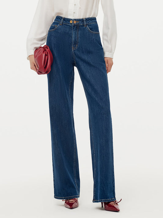 Denim Adjustable Waist Women Jeans