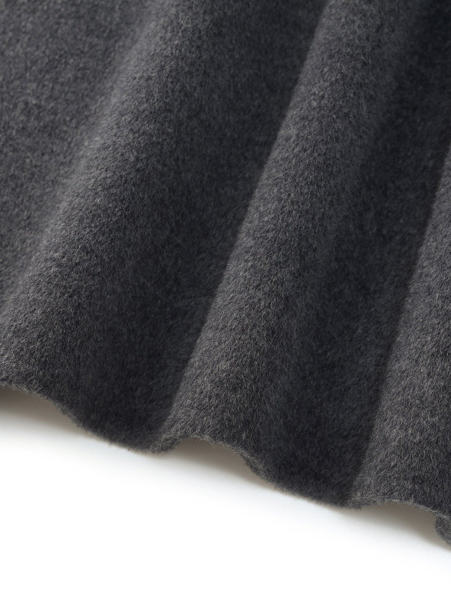 100% Wool Windproof Convertible Collar Women Wrap Overcoat