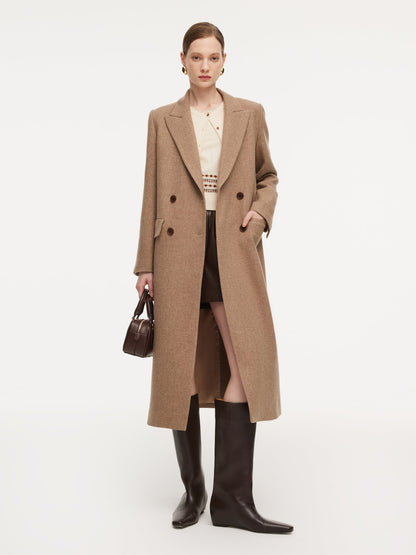 Washable Wool Cashmere Blend Women Overcoat