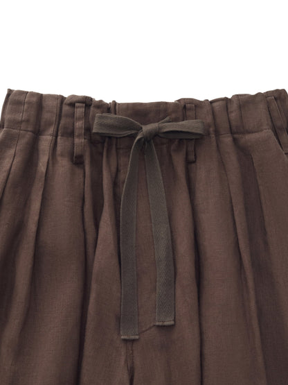 100% Linen Loose Fit Unisex Barrel Leg Pants