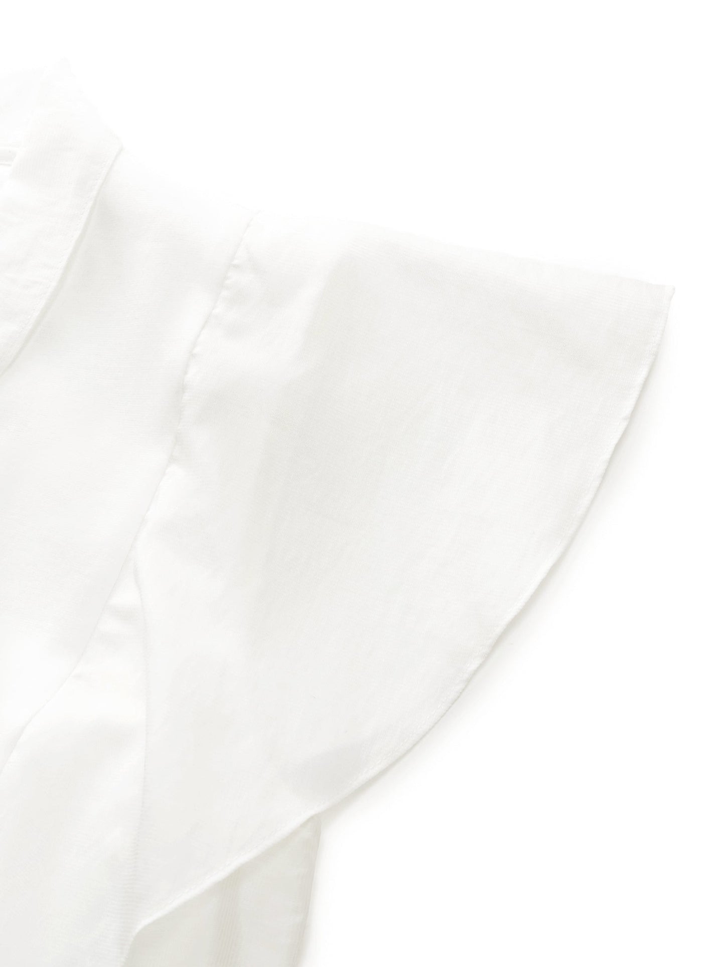 100% Cotton Ruffle Sleeve Women Blouse With Detachable Scarf Buckle