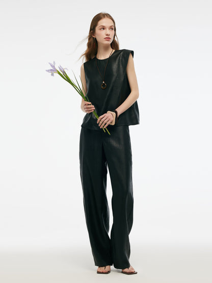 16MM Xiang Yun Silk Women Asymmetric Tank Top