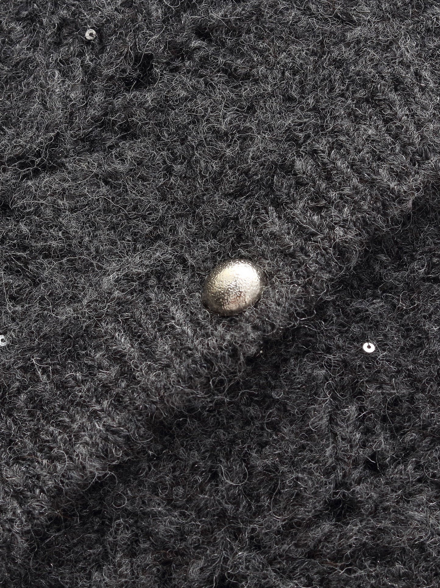 Alpaca Wool Blend Frayed Edges Women Open-Knit Cardigan