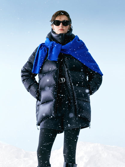 Waterproof And Windproof Unisex Hooded Goose Down Jacket