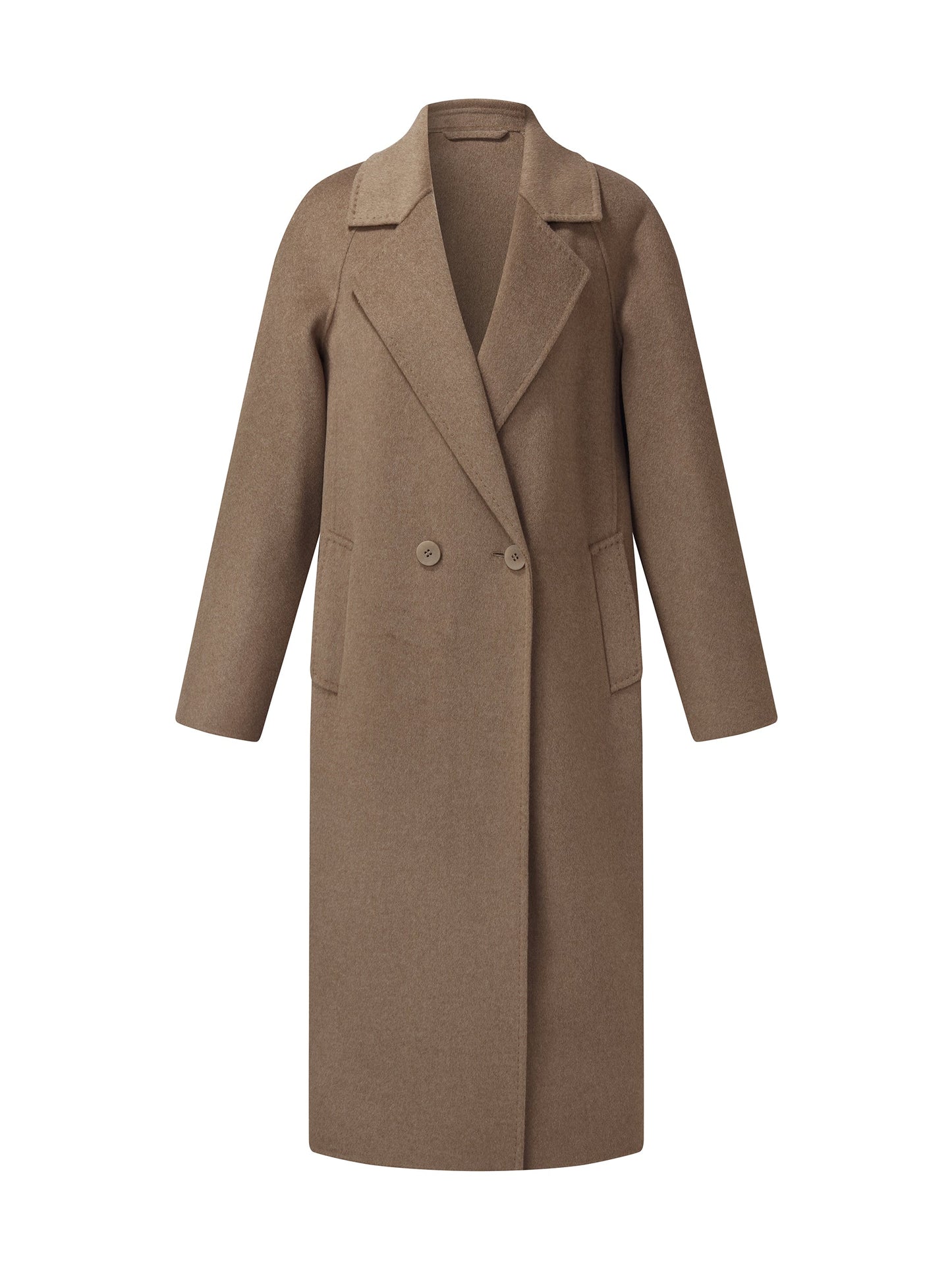Cashmere Wool Blend H-Line Women Overcoat