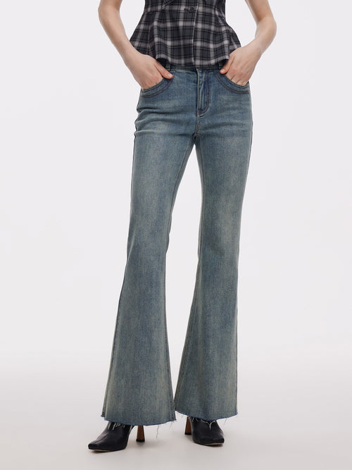 Denim High-Waisted Women Flared Jeans