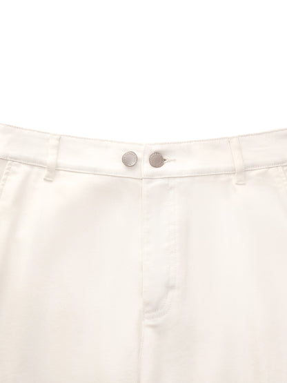 Denim Adjustable Waist Women Ankle-Length Jeans