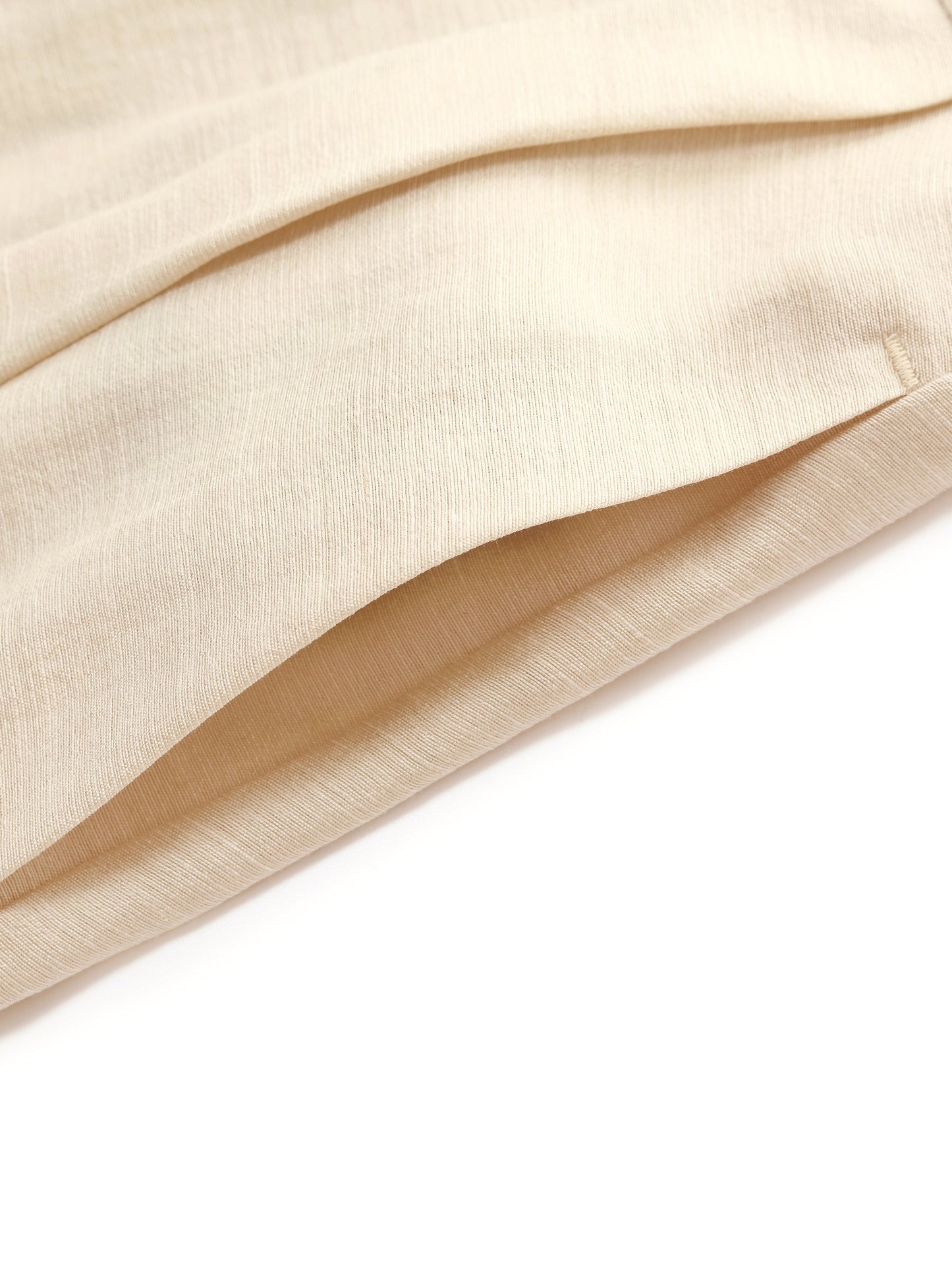 Tencel Acetate Linen Blend Women A-Line Skirt With Belt