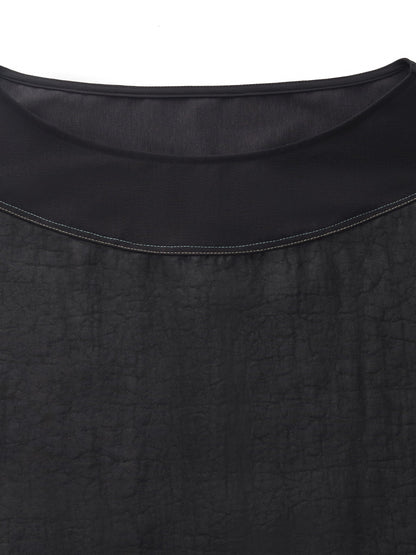 18MM Xiang Yun Silk Patchwork Women Top