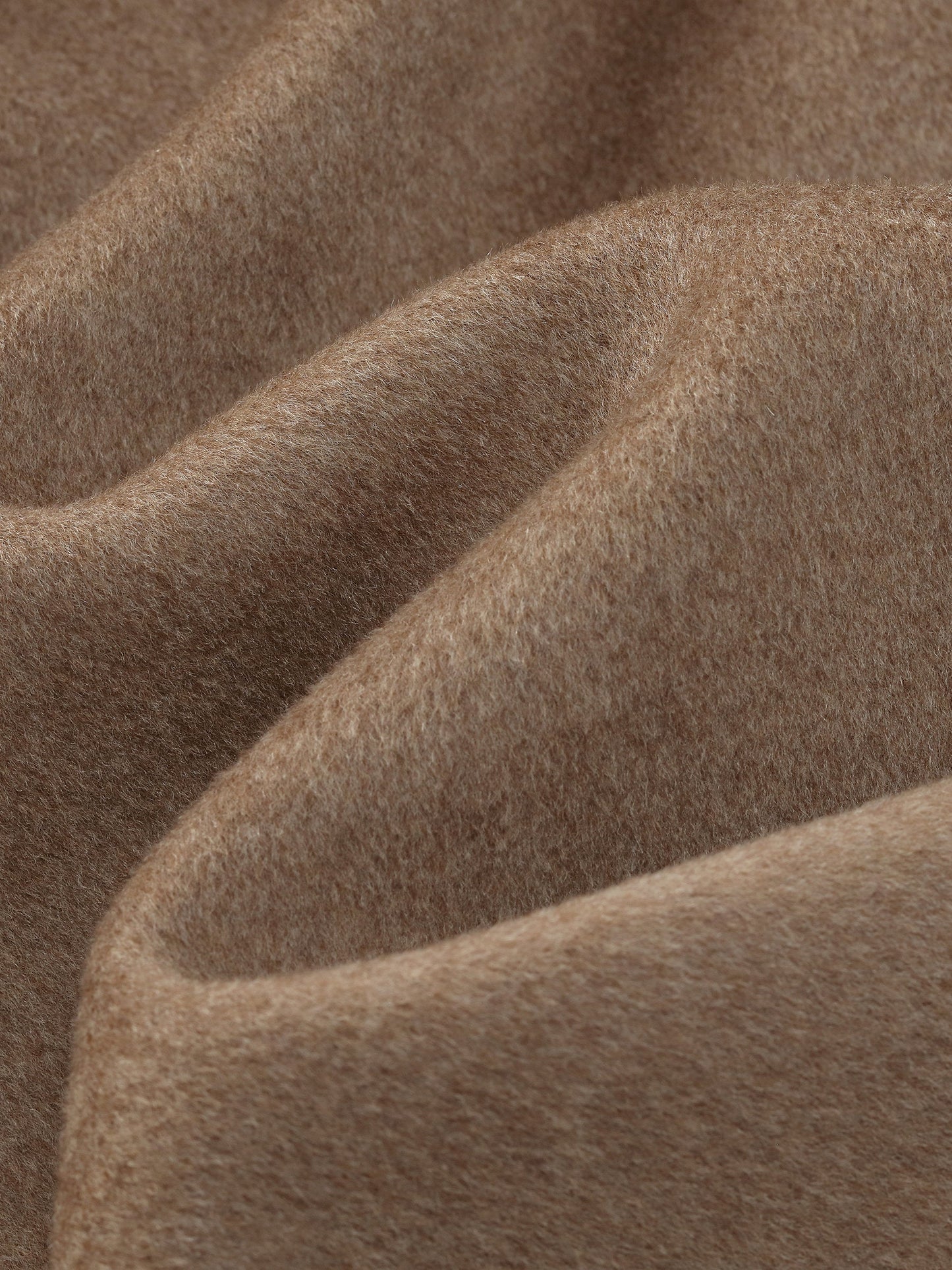 Cashmere Wool Blend Double-Faced Unisex Wrap Overcoat