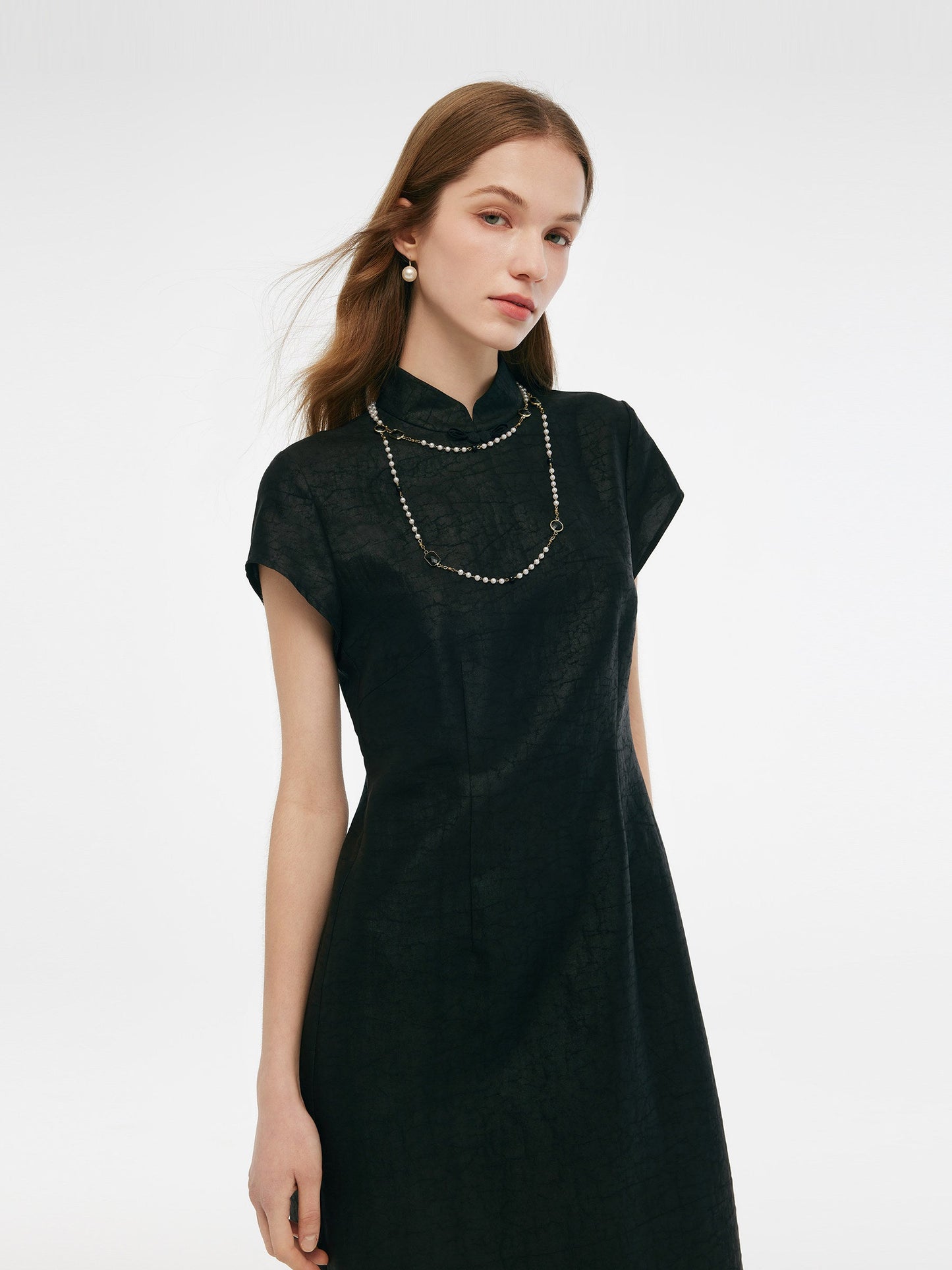 18MM Xiang Yun Silk Women Qipao Mini Dress