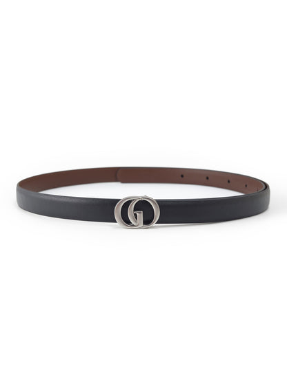 GO Letter Women Leather Belt Size Small