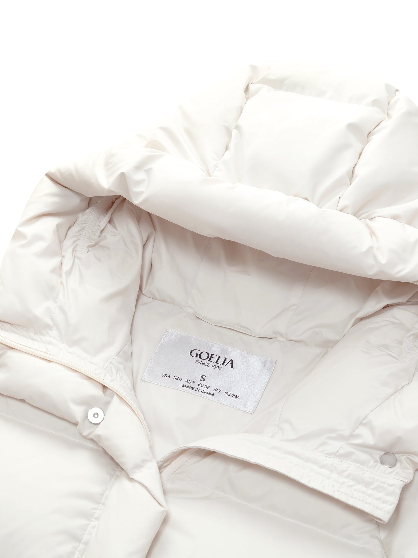 Hooded Zip-Up Goose Down Jacket