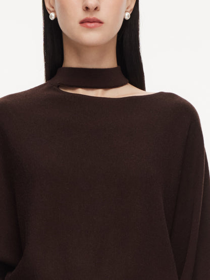 100% Wool Cut Out Women Sweater