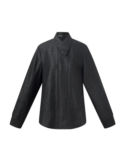 18MM Xiang Yun Silk Cross Front Collar Women Blouse