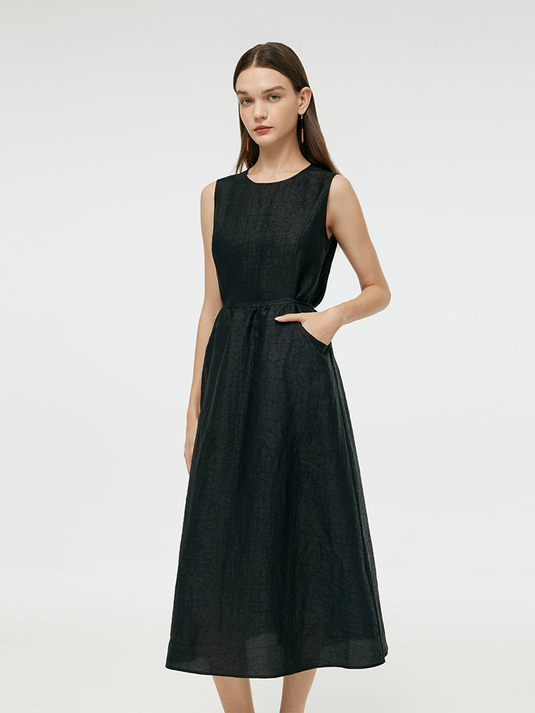 18 Momme Xiang Yun Silk Women Vest Midi Dress