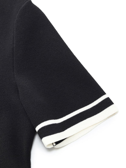 Lyocell Blend Women Knit Midi Dress With Detachable Silky Scarf