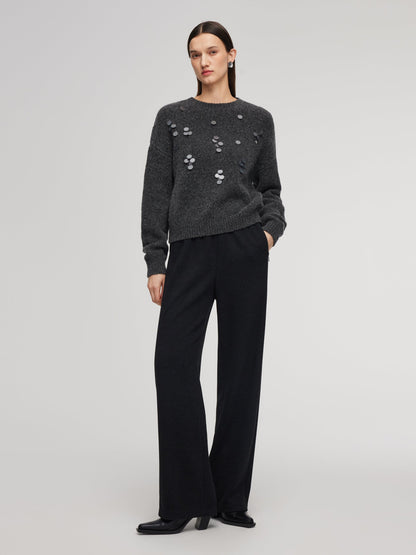 Stretch Loose Straight Leg Women Pants