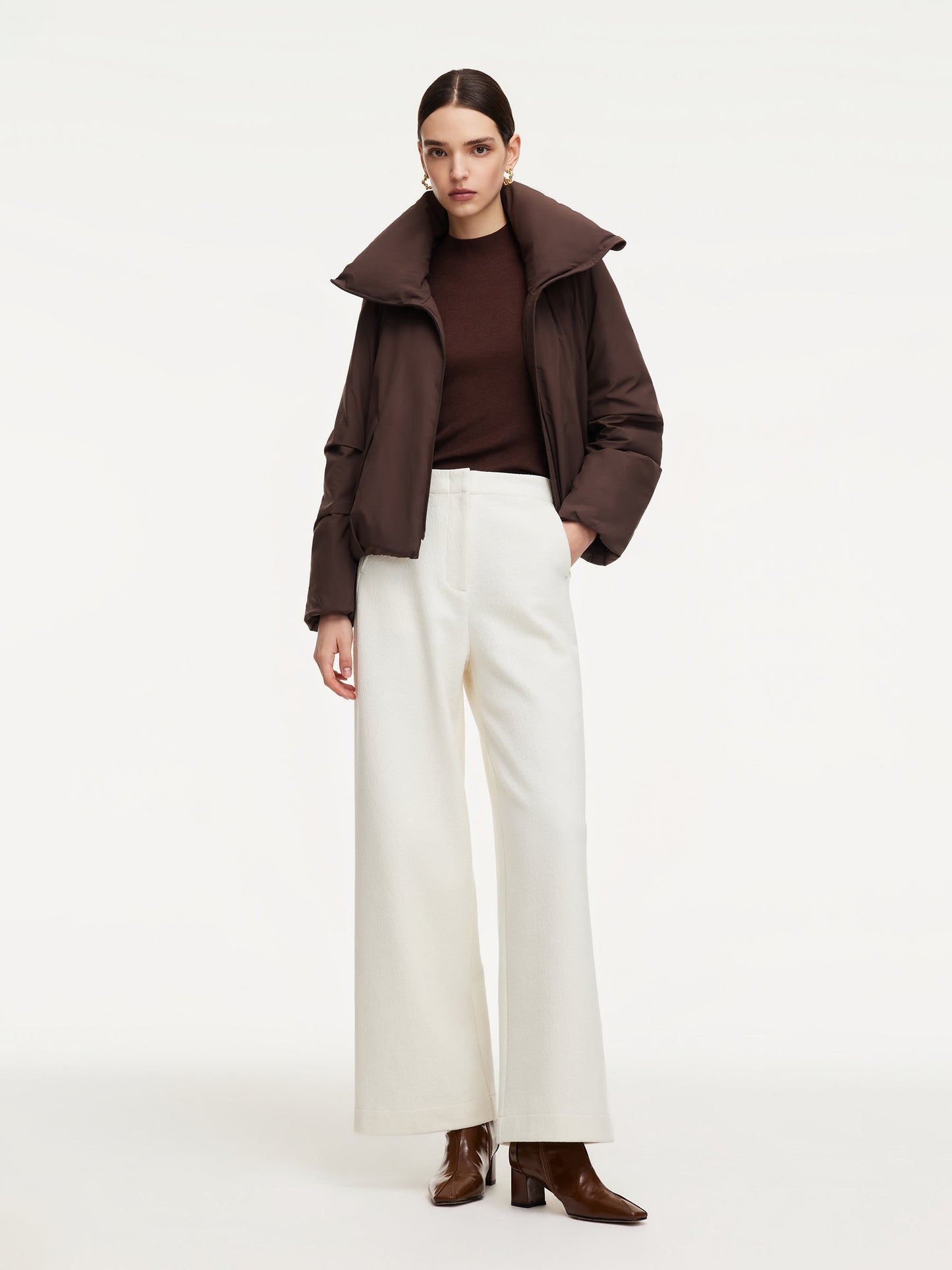 Cocoon Lightweight Convertible Collar Goose Down Parka