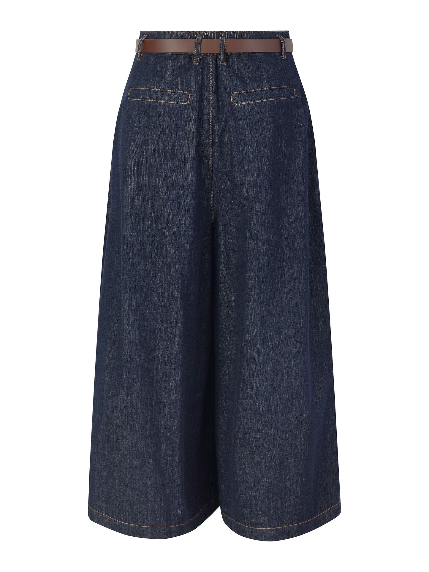 100% Cotton Denim Women Culottes With Belt