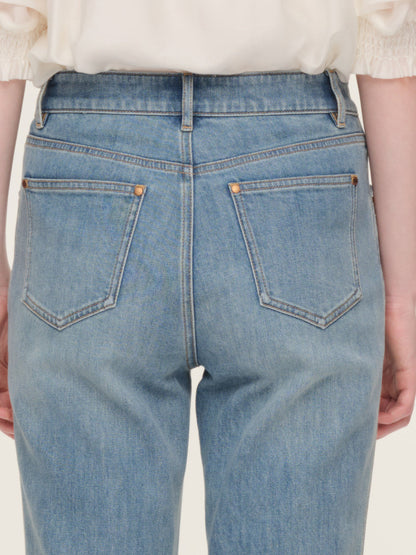 Cotton Denim Stretch Women Flared Jeans